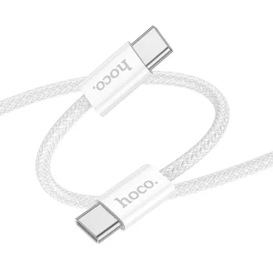 Hoco X104 Cable 60W 1m White (Type-C to Type-C)