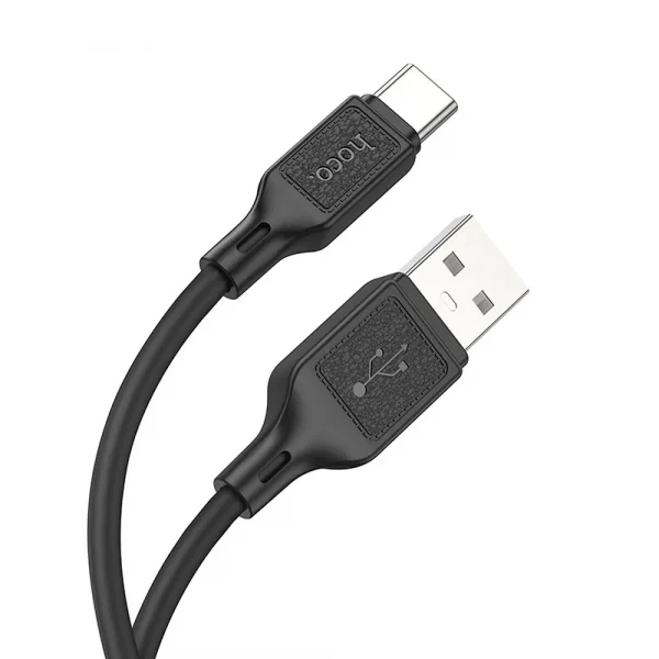 Hoco X90 Cable 3A 1m Black (USB-A to Type-C)