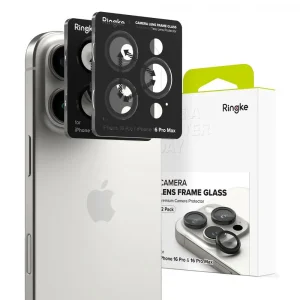 Ringke Camera Frame Protector 2-Pack Black-Apple iPhone 16 Pro/16 Pro Max