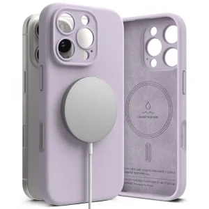 Θήκη Ringke Silicone Magnetic MagSafe Light Purple-Apple iPhone 16 Pro