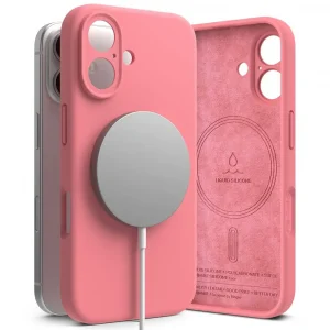 Θήκη Ringke Silicone Magnetic MagSafe Pink-Apple iPhone 16