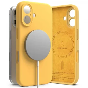 Θήκη Ringke Silicone Magnetic MagSafe Yellow-Apple iPhone 16