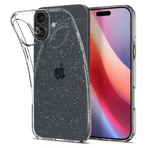 Θήκη Spigen Liquid Crystal Glitter Crystal Quartz-Apple iPhone 16 (ACS08192)