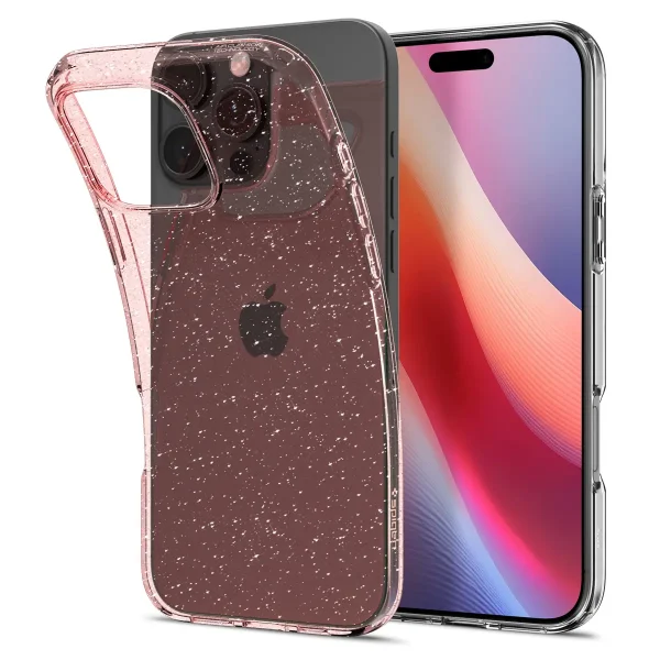 Θήκη Spigen Liquid Crystal Glitter Rose Quartz-Apple iPhone 16 Pro (ACS08114)