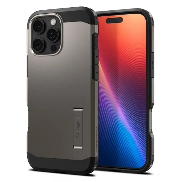 Θήκη Spigen Tough Armor AI (MagFit) Gunmetal-Apple iPhone 16 Pro (ACS08145)