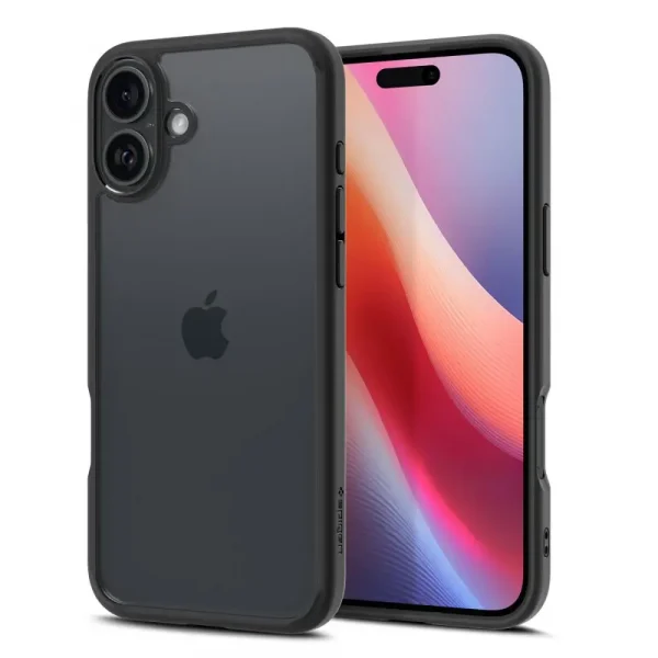 Θήκη Spigen Ultra Hybrid Matte Black-Apple iPhone 16 (ACS08201)