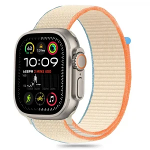 Tech-Protect Nylon Band Cream-Apple Watch Series 44/45/46/49mm