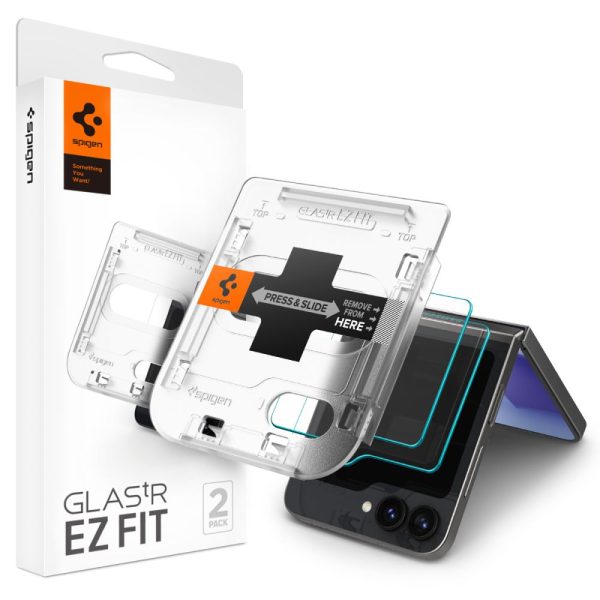 Spigen EZ Fit GLAS.tR Slim 2PCS Clear-Samsung Galaxy Z Flip 6 (AGL07972)