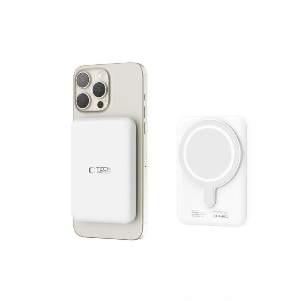 Tech-Protect PB10 LifeMag Magsafe Power Bank 5.000mAh White - Image 13