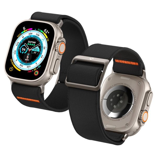 Spigen Band Lite Fit Ultra Black-Apple Watch Series 44/45/46/49mm (AMP05983) - Image 20