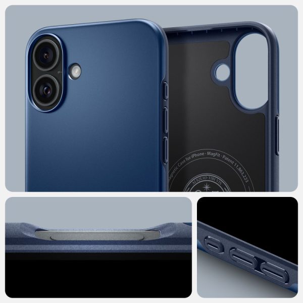 Θήκη Spigen Thin Fit MagFit Navy Blue-Apple iPhone 16 (ACS08187) - Image 10