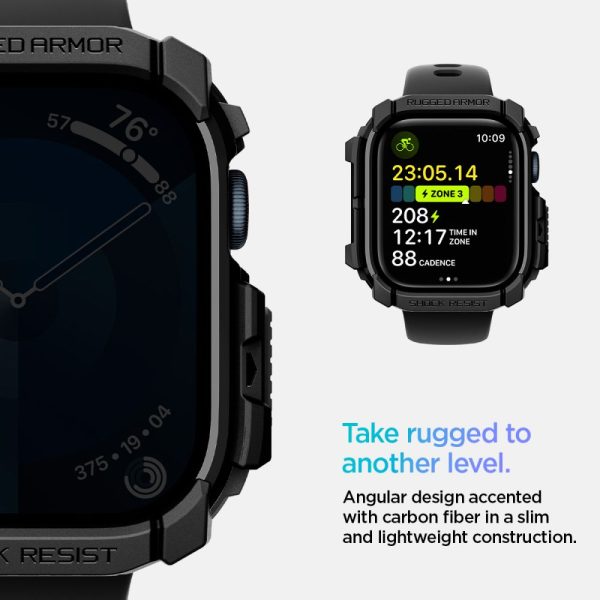 Θήκη Spigen Rugged Armor Matte Black-Apple Watch 10 42mm (ACS08585) - Image 10