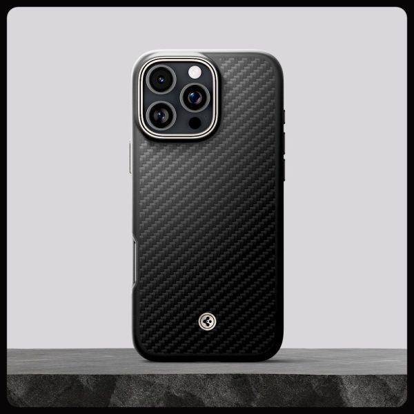 Θήκη Spigen Enzo Aramid (MagFit) Black Natural-Apple iPhone 16 Pro Max (ACS08501) - Image 11