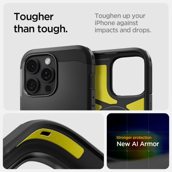 Θήκη Spigen Tough Armor AI (MagFit) Black-Apple iPhone 16 Pro Max (ACS08013) - Image 10