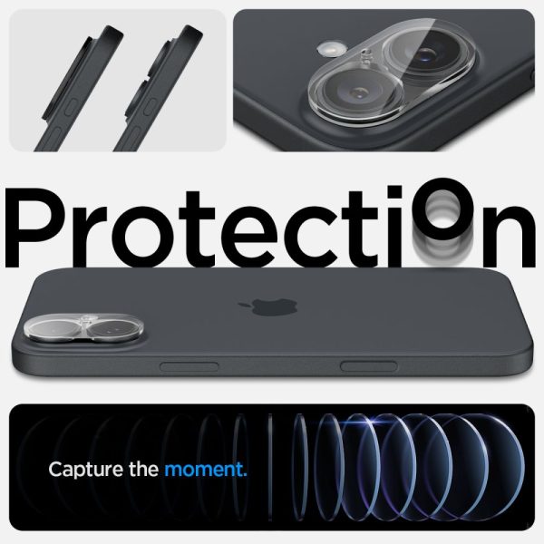 Spigen Lens Protector Optik GLAS.tR 2-Pack Clear-Apple iPhone 16/16 Plus (AGL07923) - Image 10