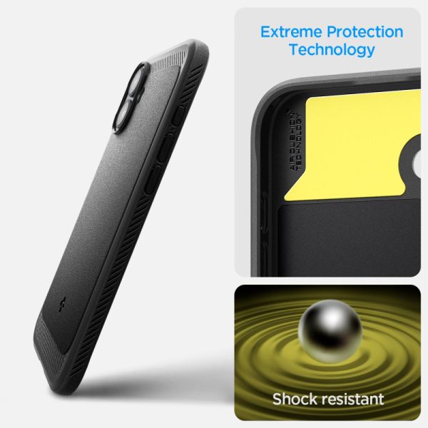 Θήκη Spigen Rugged Armor (MagFit) Black-Apple iPhone 16 (ACS08214) - Image 10