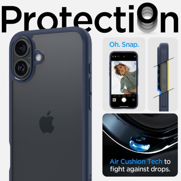 Θήκη Spigen Ultra Hybrid Navy Blue-Apple iPhone 16 (ACS08202) - Image 8