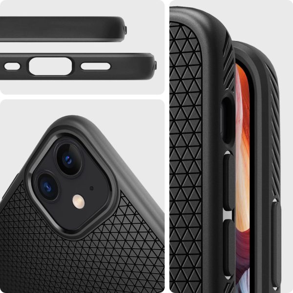 Spigen Liquid Air Case Black for Apple iPhone 12 mini (ACS01744) - Image 11