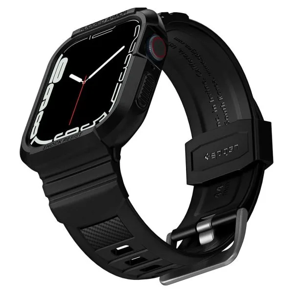 Λουράκι με Θήκη Apple Watch 6/SE 1/2/3 44mm & 7/8/9 45mm Spigen Rugged Armor Pro Black (062CS25324) - Image 10