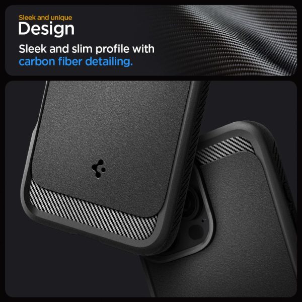 Θήκη Spigen Rugged Armor (MagFit) Matte Black-Apple iPhone 16 Pro (ACS08115) - Image 10