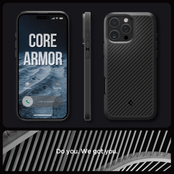 Θήκη Spigen Core Armor Black-Apple iPhone 16 Pro Max (ACS08023) - Image 11