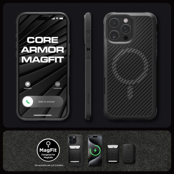 Θήκη Spigen Core Armor (MagFit) Black-Apple iPhone 16 Pro Max (ACS08024) - Image 11