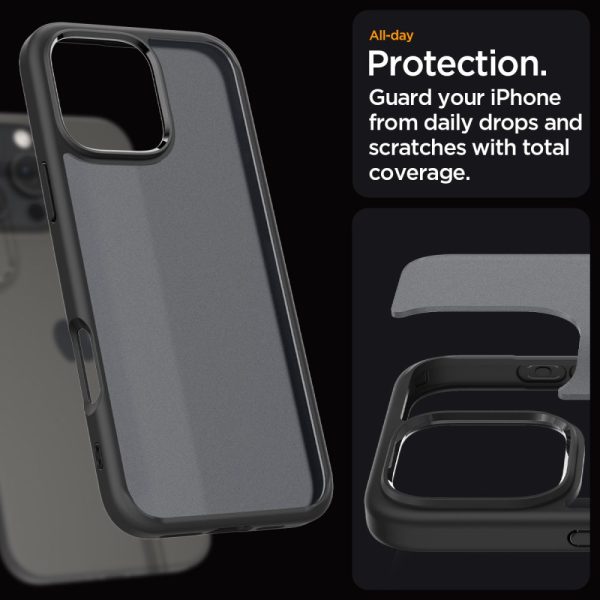 Θήκη Spigen Ultra Hybrid Frost Black-Apple iPhone 16 Pro (ACS08124) - Image 11