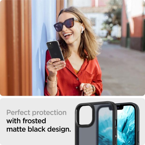 Θήκη Spigen Ultra Hybrid Matte Frost Black - Apple iPhone 13 (ACS03623) - Image 13