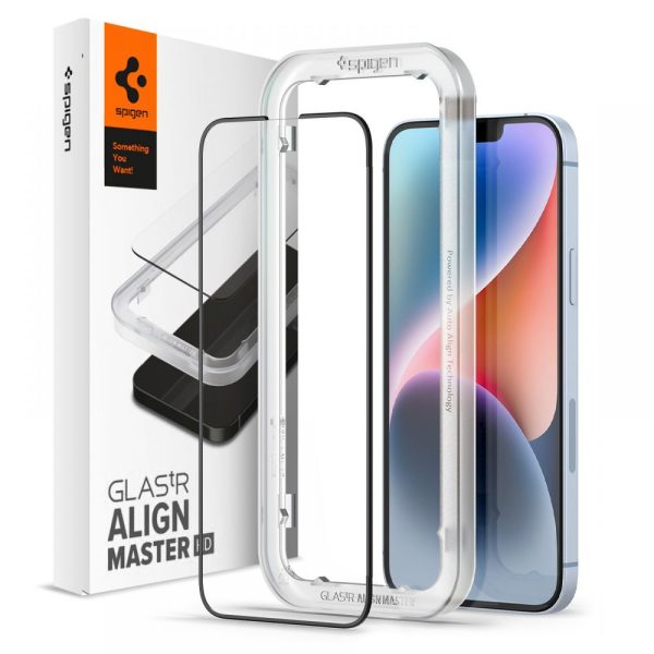 Spigen Full Cover Align Master GLAS.TR Black - Apple iPhone 13 / 13 Pro (AGL03725) - Image 2