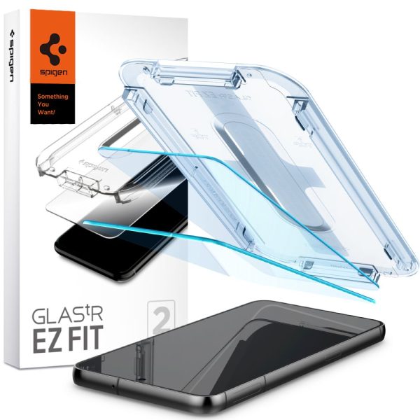 Spigen EZ Fit GLAS.tR Slim 2PCS Clear-Samsung Galaxy S23 (AGL05958) - Image 13