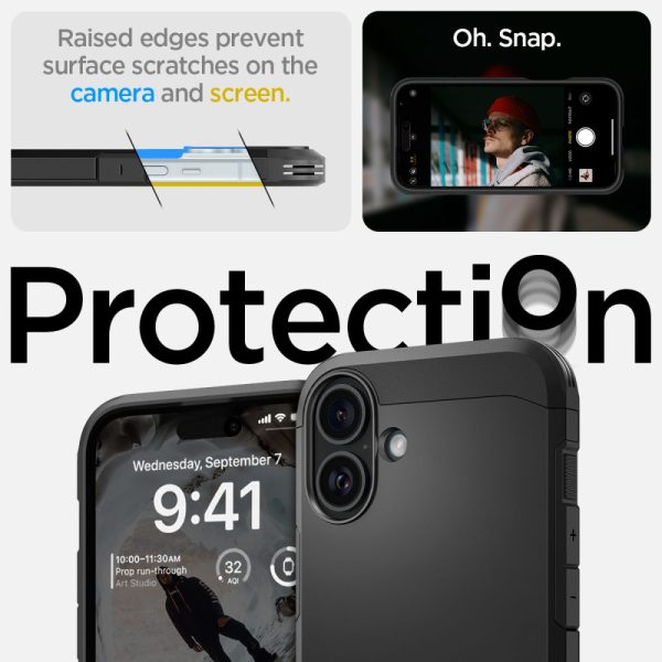 Θήκη Spigen Tough Armor (MagFit) Black-Apple iPhone 16 Plus (ACS08085) - Image 11