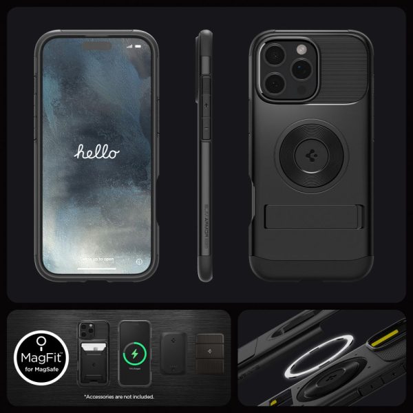 Θήκη Spigen Slim Armor (MagFit) Black-Apple iPhone 16 Pro (ACS08164) - Image 12