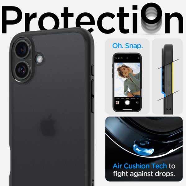 Θήκη Spigen Ultra Hybrid Frost Black-Apple iPhone 16 (ACS08200) - Image 12