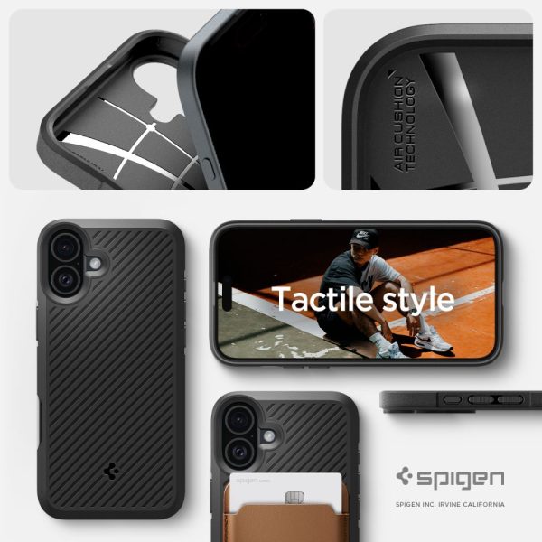 Θήκη Spigen Core Armor Matte Black-Apple iPhone 16 (ACS08220) - Image 11