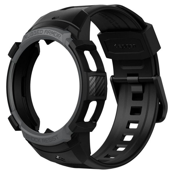 Spigen Case Rugged Armor Pro Charcoal Grey-Samsung Galaxy Watch 4 Classic 42mm (ACS03653) - Image 24