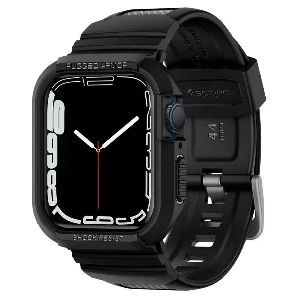 Λουράκι με Θήκη Apple Watch 6/SE 1/2/3 44mm & 7/8/9 45mm Spigen Rugged Armor Pro Black (062CS25324) - Image 12
