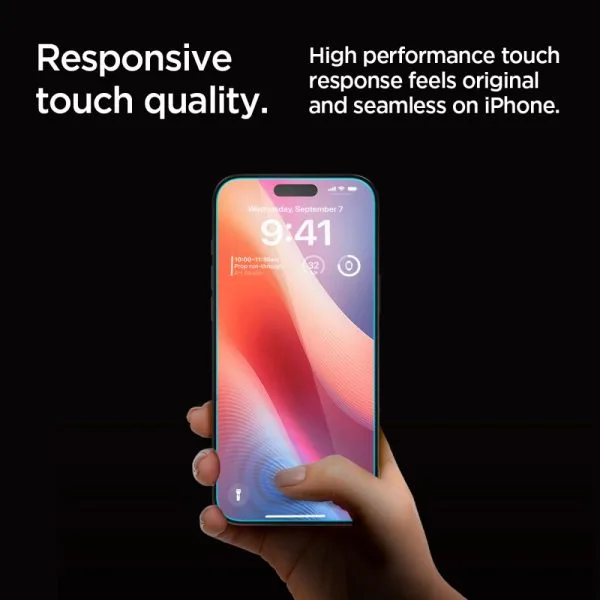 Τζάμι Privacy iPhone 16 Pro / 17 / 17 Pro Spigen Glas.tR EZ Fit AC AluminaCore 2-Pack (AGL07929) - Image 13