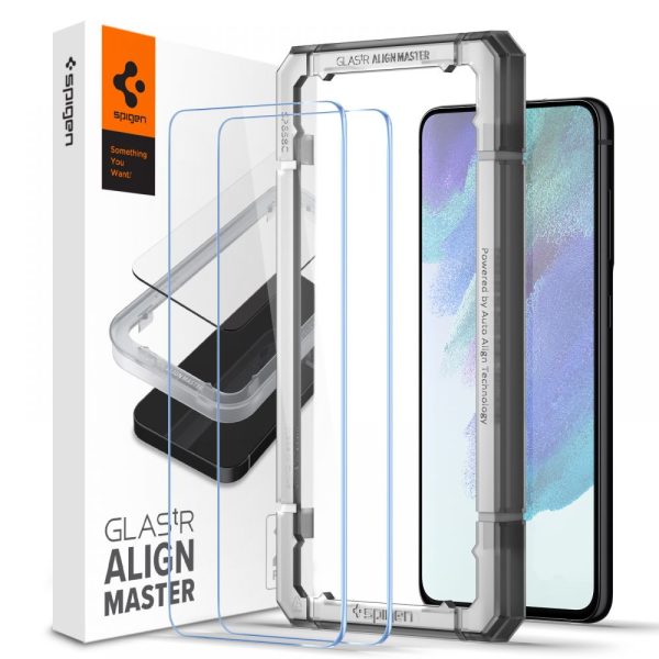 Spigen Screen Protector AlignMaster GLAS.tR (2-PACK) - Samsung Galaxy S21 FE 5G (AGL03088) - Image 2