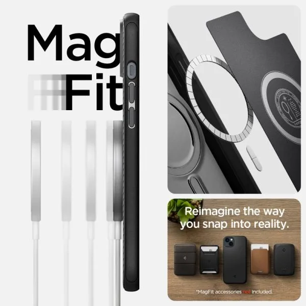 Θήκη iPhone 14 Plus / 15 Plus Spigen Mag Armor Matte Black (ACS04918) - Image 30