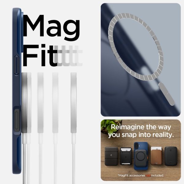 Θήκη Spigen Thin Fit MagFit Navy Blue-Apple iPhone 16 (ACS08187) - Image 14