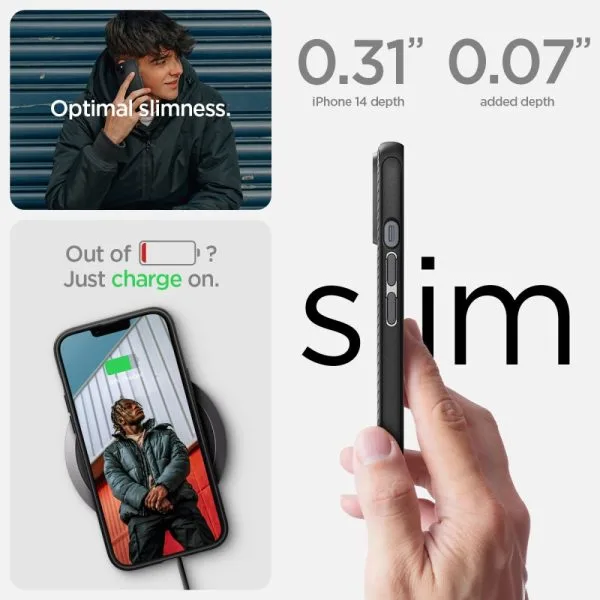 Θήκη iPhone 14 Plus / 15 Plus Spigen Mag Armor Matte Black (ACS04918) - Image 31