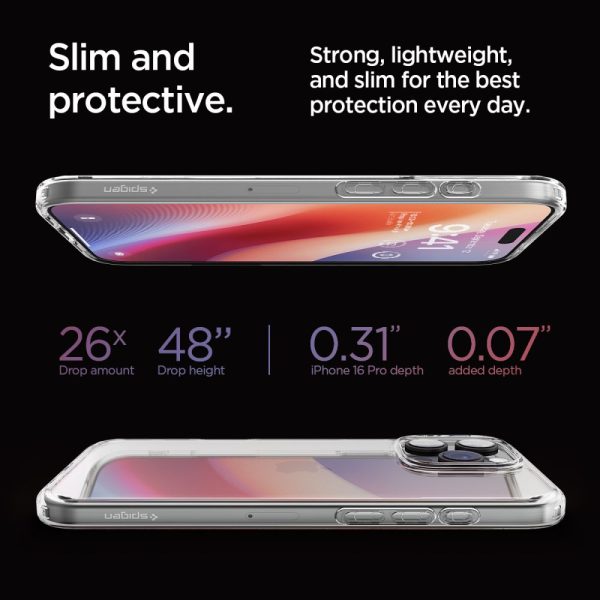 Θήκη Spigen Ultra Hybrid Crystal Clear-Apple iPhone 16 Pro (ACS08121) - Image 15