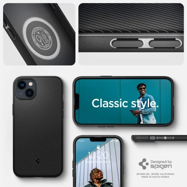 Θήκη iPhone 14 Plus / 15 Plus Spigen Mag Armor Matte Black (ACS04918) - Image 32