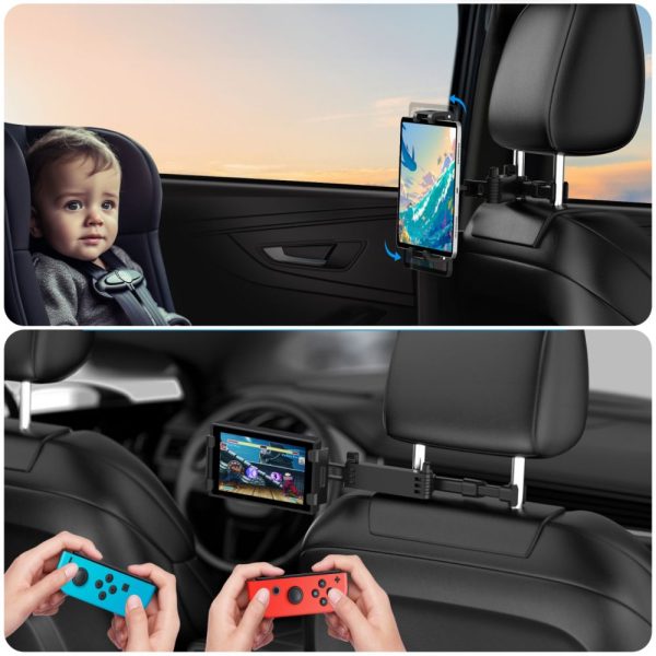 Tech-Protect Stretchable Headrest Car Mount Black - Image 9