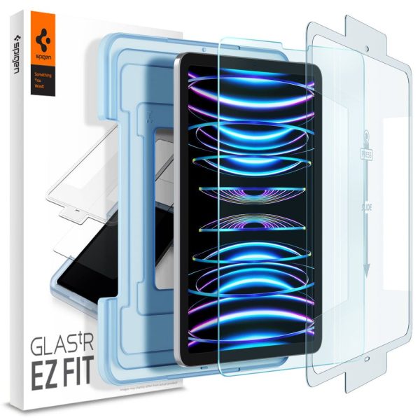 Spigen GLAS.tR EZ Fit Clear-Apple iPad Air 4/5-iPad Pro 11 1/2/3/4 (AGL02065) - Image 16