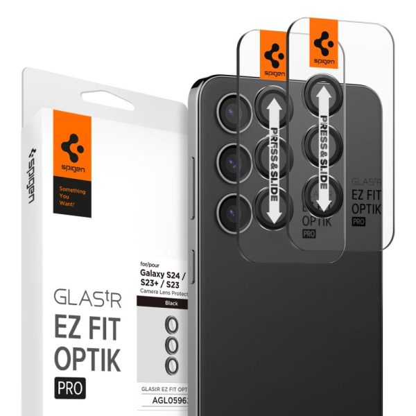 Spigen Lens Protector EZ Fit GLAS.tR Optik Pro 2PCS Black-Samsung Galaxy S23/S23+ Plus (AGL05962) - Image 9