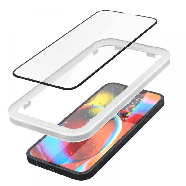 Τζάμι Προστασίας iPhone 13 / 13 Pro / 14 / 16e / 17e Spigen AlignMaster Glass FC 2-Pack Black (AGL03387) - Image 13