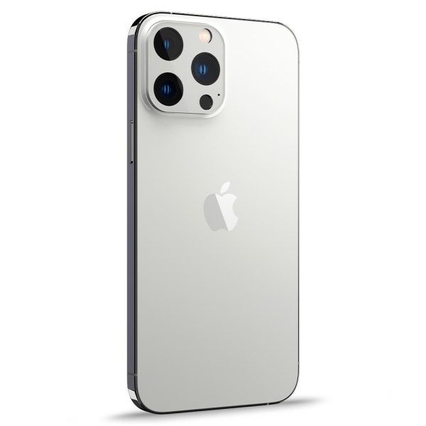 Spigen Camera Lens Protector Optik GLAS.tR Slim 2 PCS Silver - Apple iPhone 13 Pro / 13 Pro Max (AGL04033) - Image 3