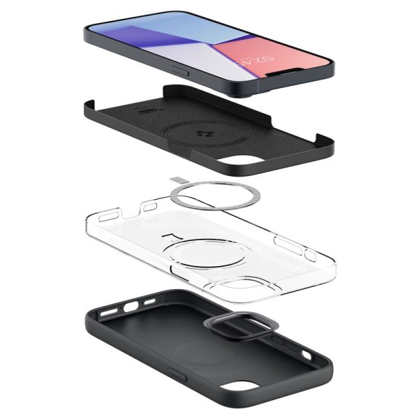 Θήκη Spigen Silicone Fit Mag (MagFit) Black-Apple iPhone 14 Plus (ACS04920) - Image 11