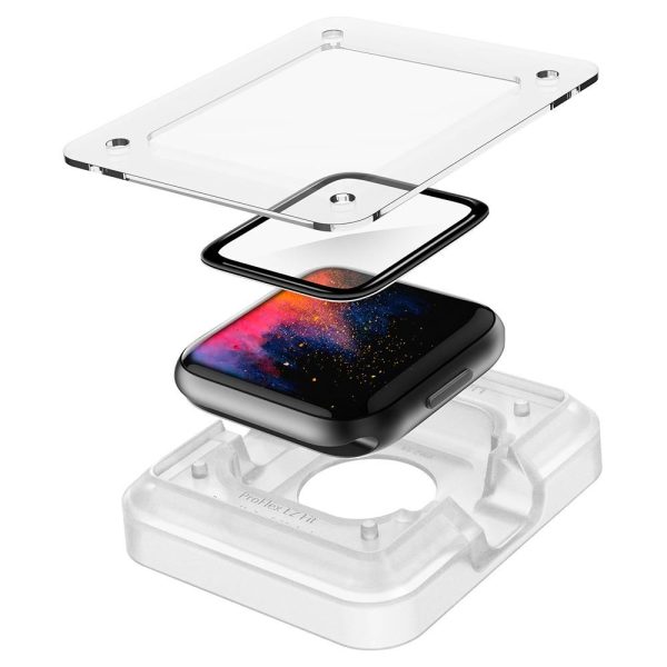 Spigen Screen Protector ProFlex EZ Fit 2PCS Black-Apple Watch Series 44mm (AFL01220) - Image 3